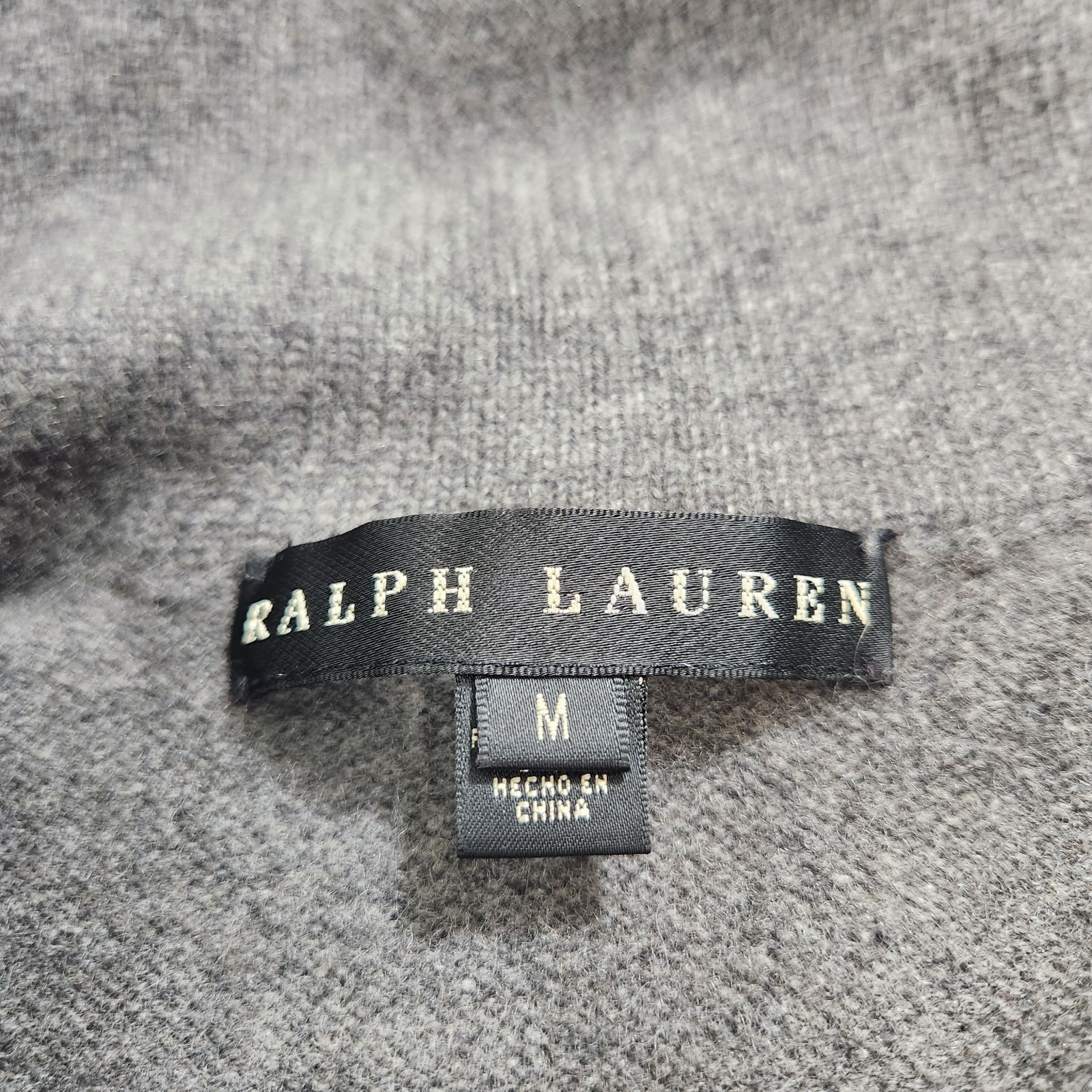 Ralph Lauren Black Label Dress Womens Medium Brown Cashmere Angora Silk Leather