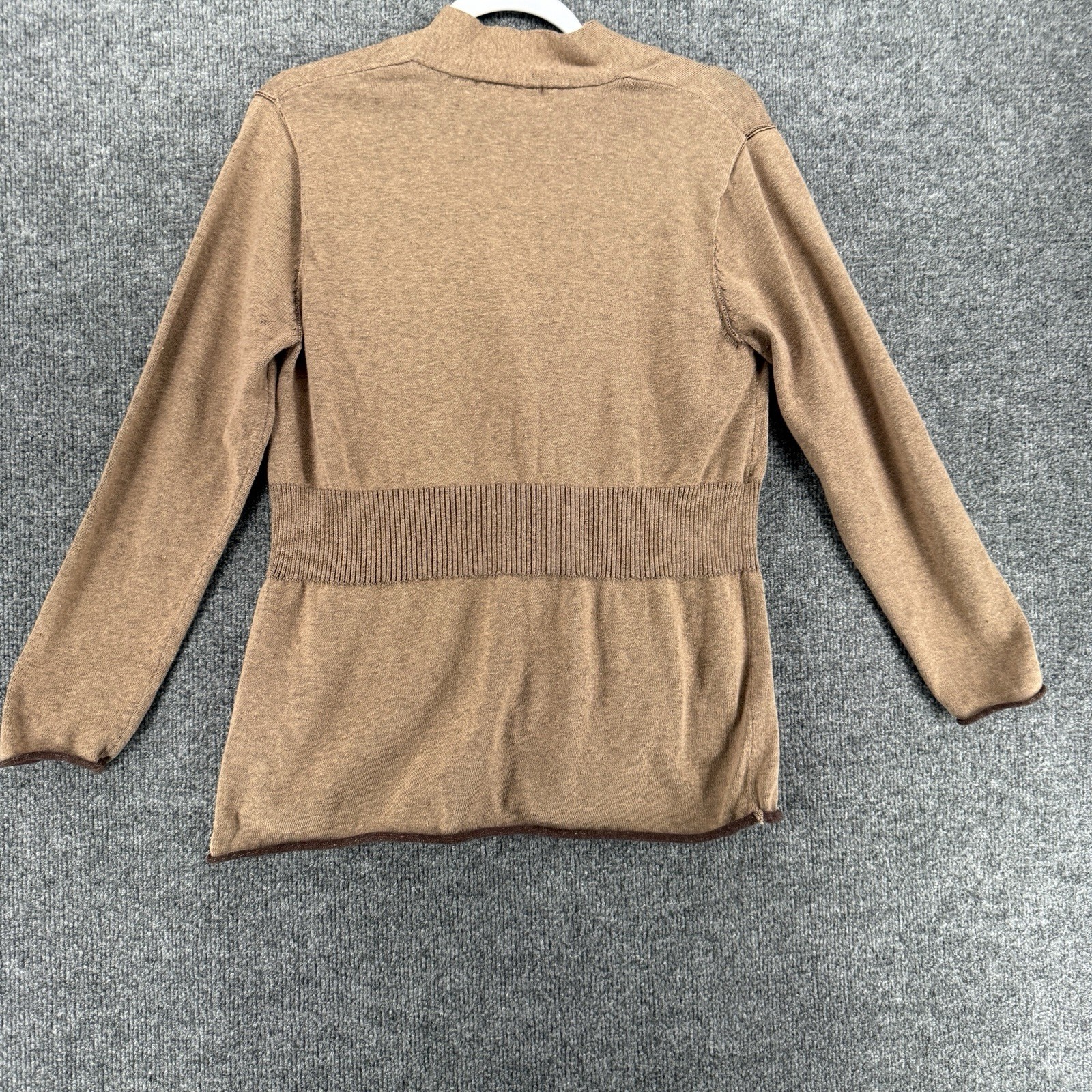 Willow Cardigan Womens M Brown V-Neck Button Up Boho Cottagecore Peasant Casual