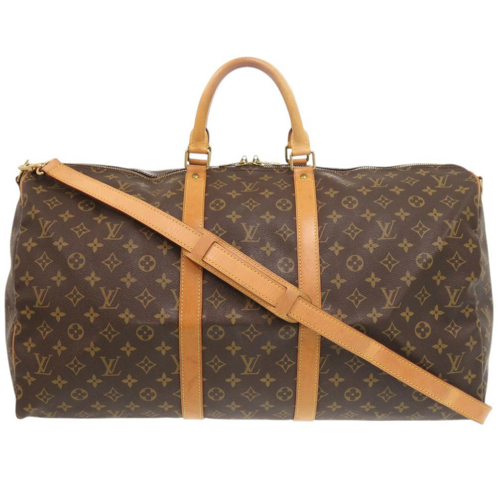 Louis Vuitton Keepall Bandoulière 55 M41414 Monogram Canvas Brown Men’s #LTB513