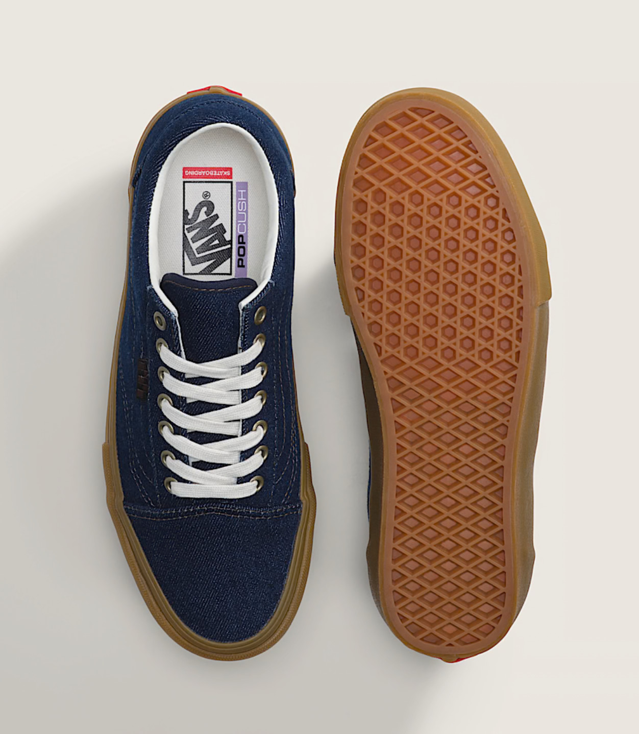 Vans Skate Old School Denim Blue Denim Men’s Shoes Sneaker Size VN000EDNBJB