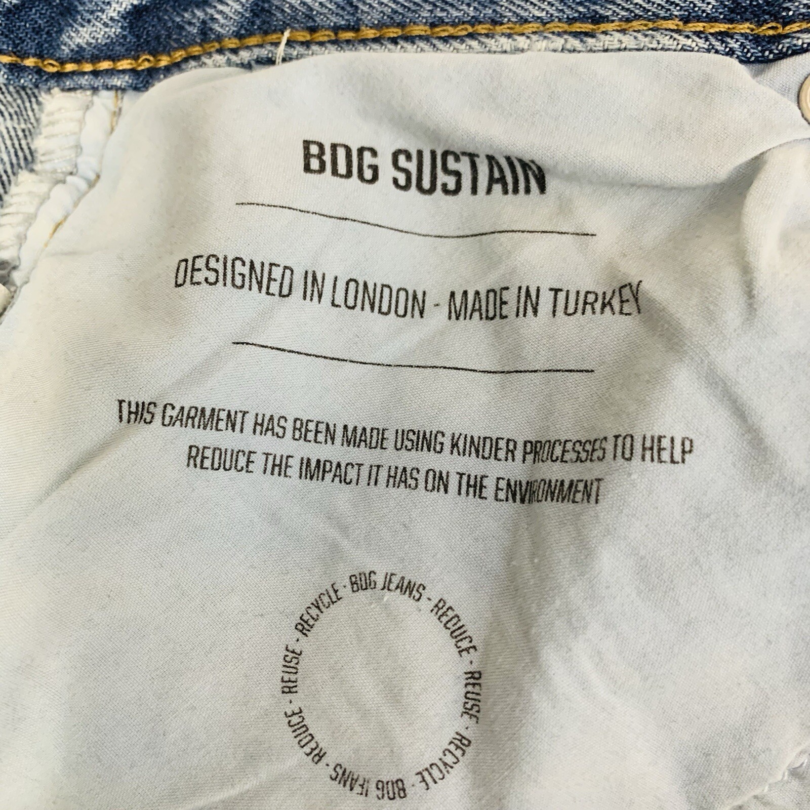 BDG Urban Outfitters Jeans Boyfriend High rise Blue Denim Womens Size W29 x L32