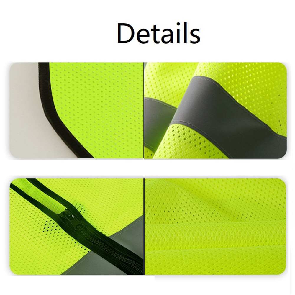 5 Pockets Safety Vest with High Visibility Reflective Stripes 2 Colors Security