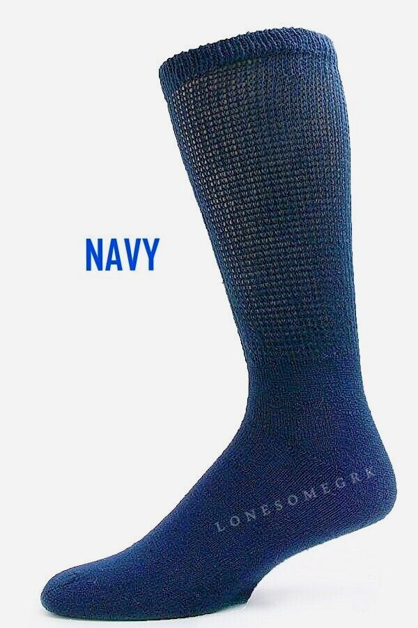 FREE Ship 6 Pairs BIG MENS Physicians Choice Cushioned Diabetic Crew Socks 12-15