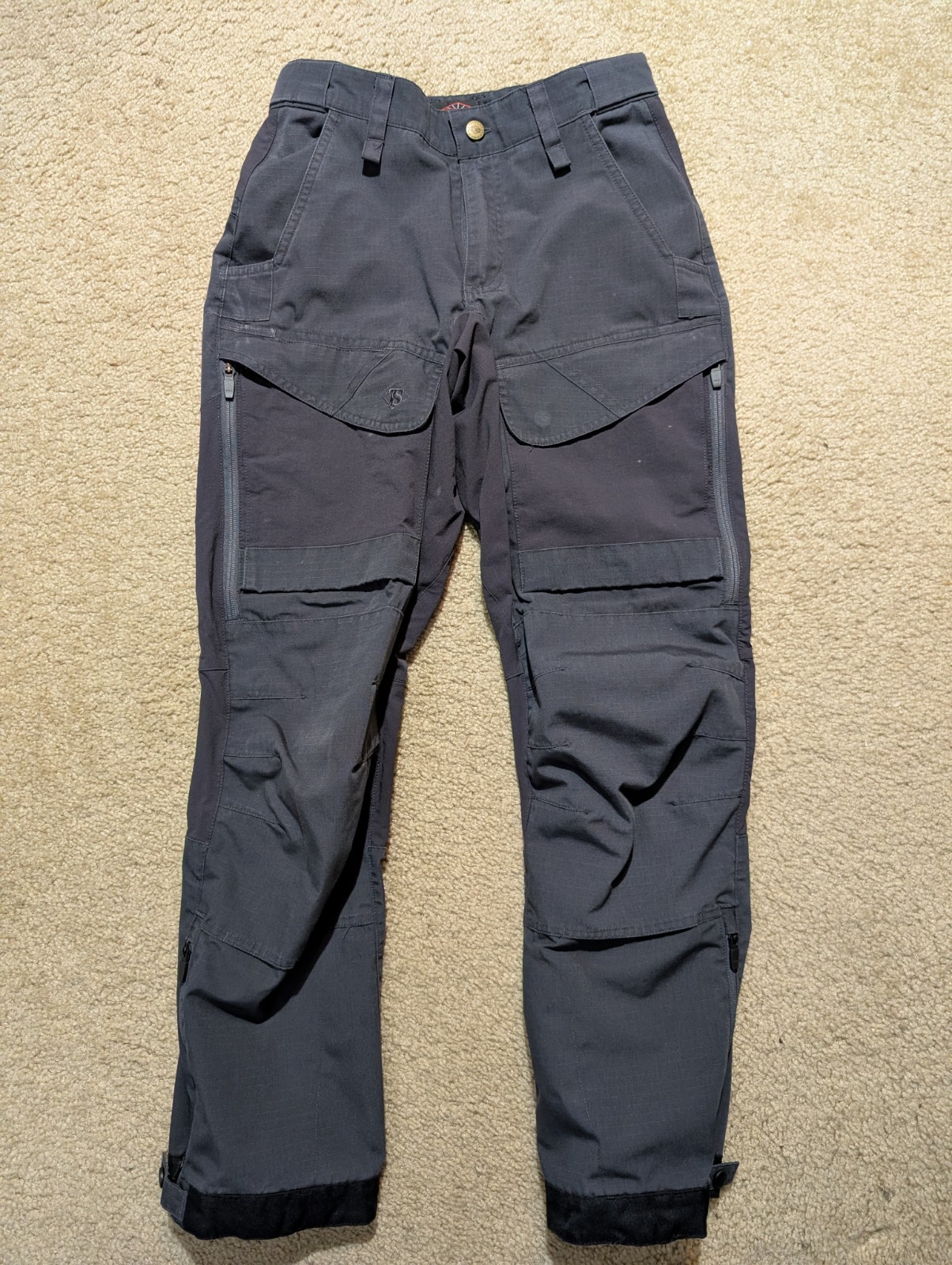 Tru-Spec Tactical Pants Mens Size 28×30 Black/Charcoal Used