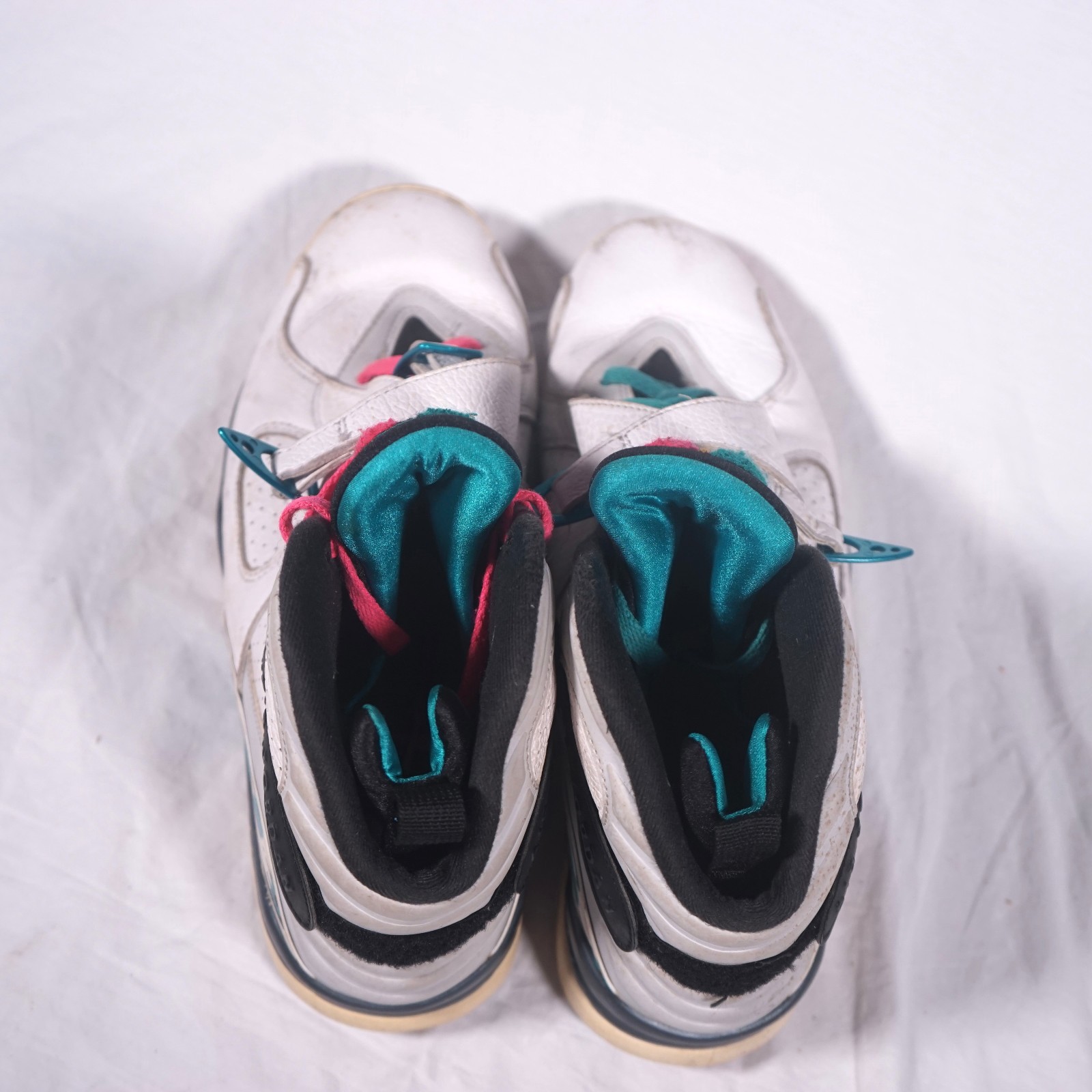 Nike Air Jordan 8 Retro South Beach White Teal Pink Mens 11 2018 305381-113
