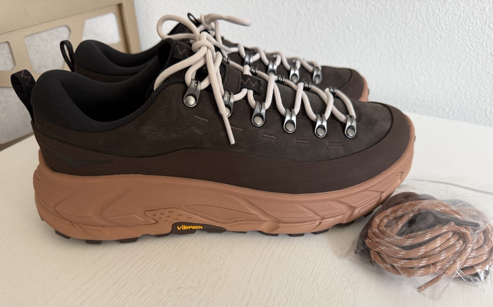 New Hoka One One Tor VIBRAM Sole Summit 1147952-CNW Hiking Trail Shoes M 10.5