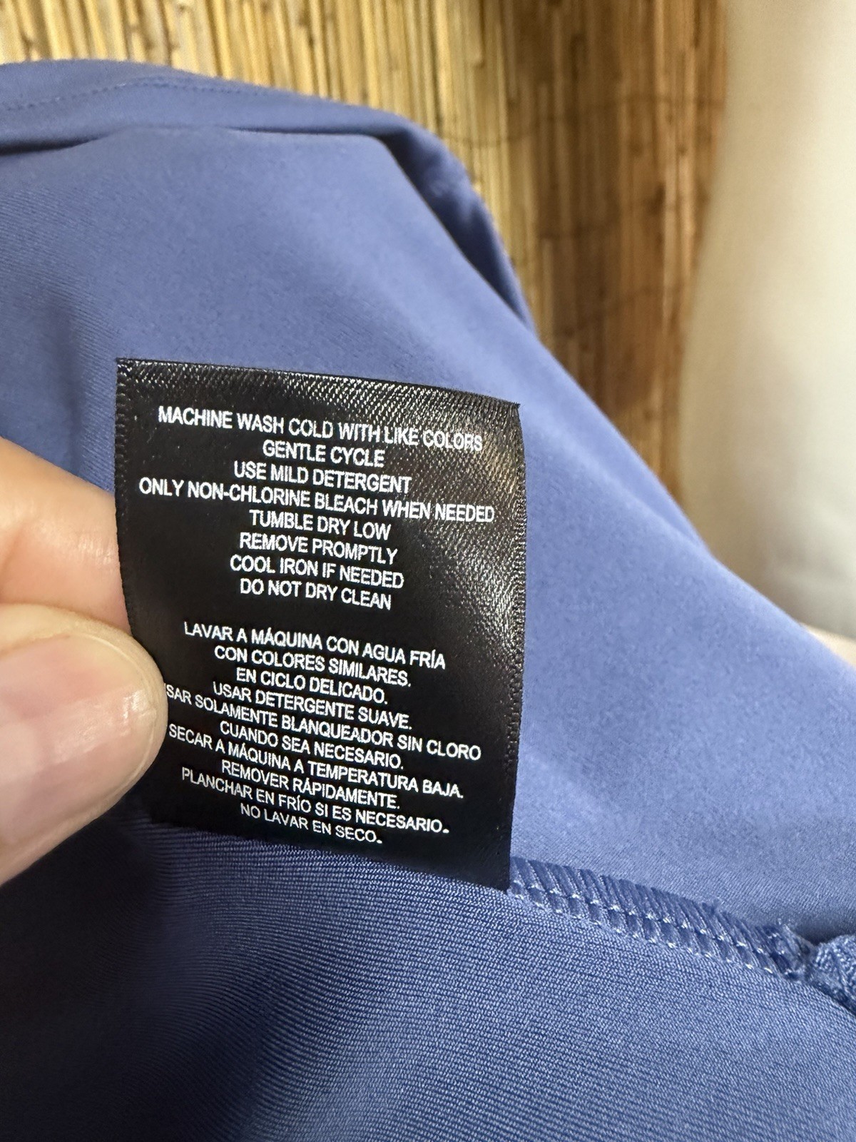 32 Degrees Blue Solid Shift Sleeveless Mock Neck Half-Zip Pockets Stretch M