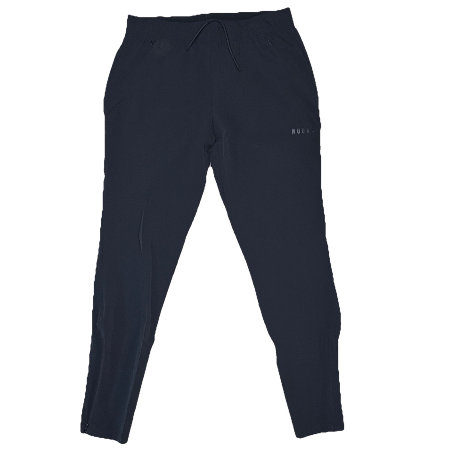 No Bull Men’s S (30-32×28) Black Performance Training Joggers Zipped Pockets