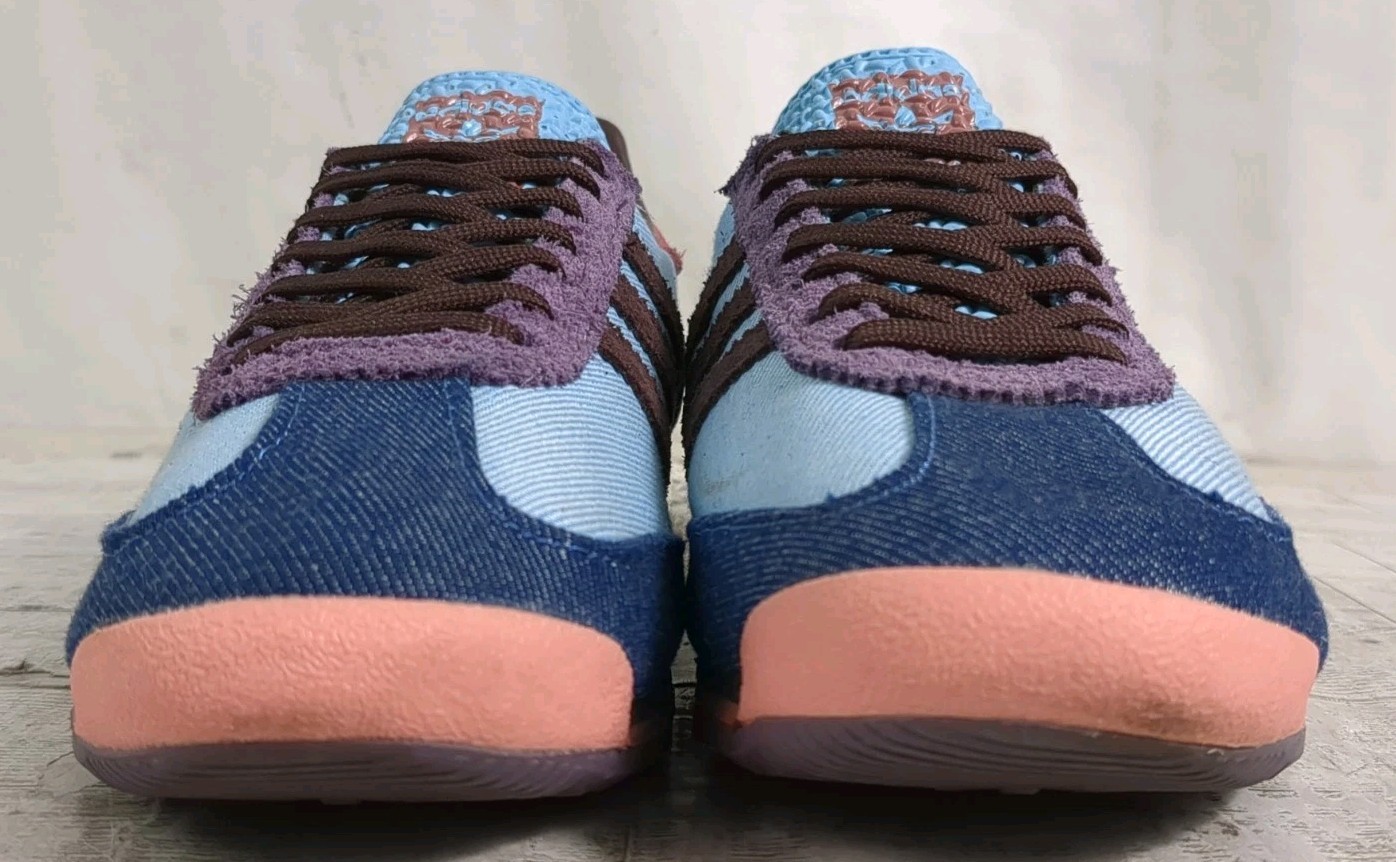 Adidas Skenia Schnaider Blue Denim Look Shoes IE9027 Women’s Size 6.5