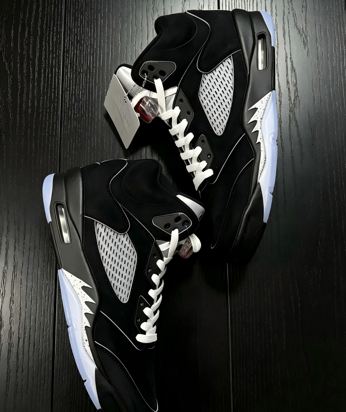 Men’s Jordan 5 “BLACK METALLIC REIMAGINED” Basketball Shoes High Top Us Size