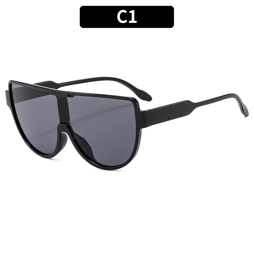 Trendy Semi Circle Sunglasses High End Unisex UV Protection Shades