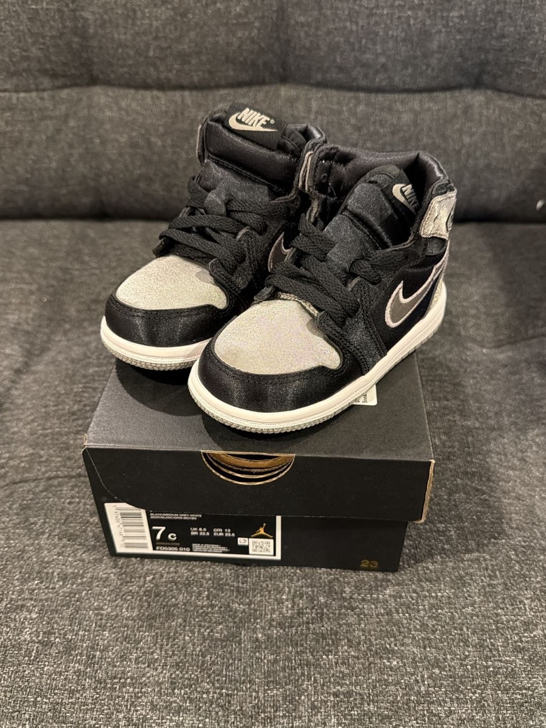 Nike Air Jordan 1 Retro High OG ‘Satin Shadow’ Toddler Shoes FD5305-010 – 7c