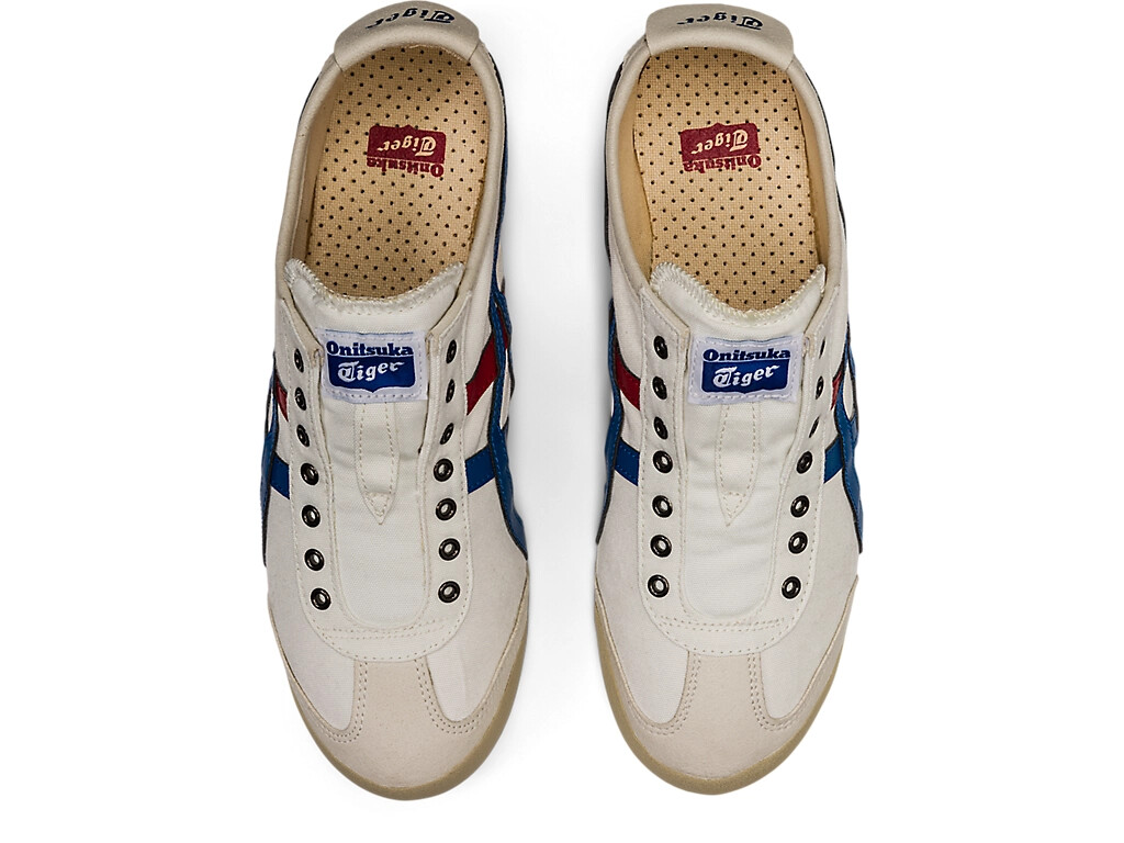 Onitsuka Tiger MEXICO 66 SLIP-ON WHITE TRICOLOR 1183A360 121 US 4-14 Unisex