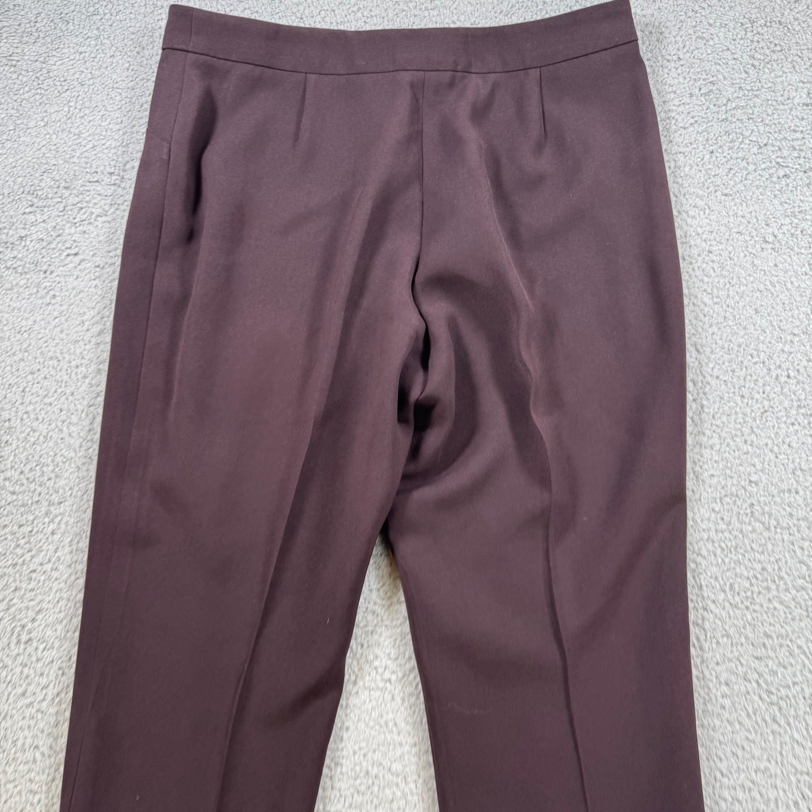 Giorgio Armani Women US 42 Brown Acetate Polyester Dress Pants Made in Italy