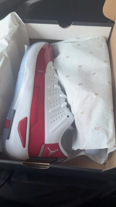 Jordan Aura 7 ‘Gym Red’🔥Men’s White Casual Shoes Sneakers HQ2091-106