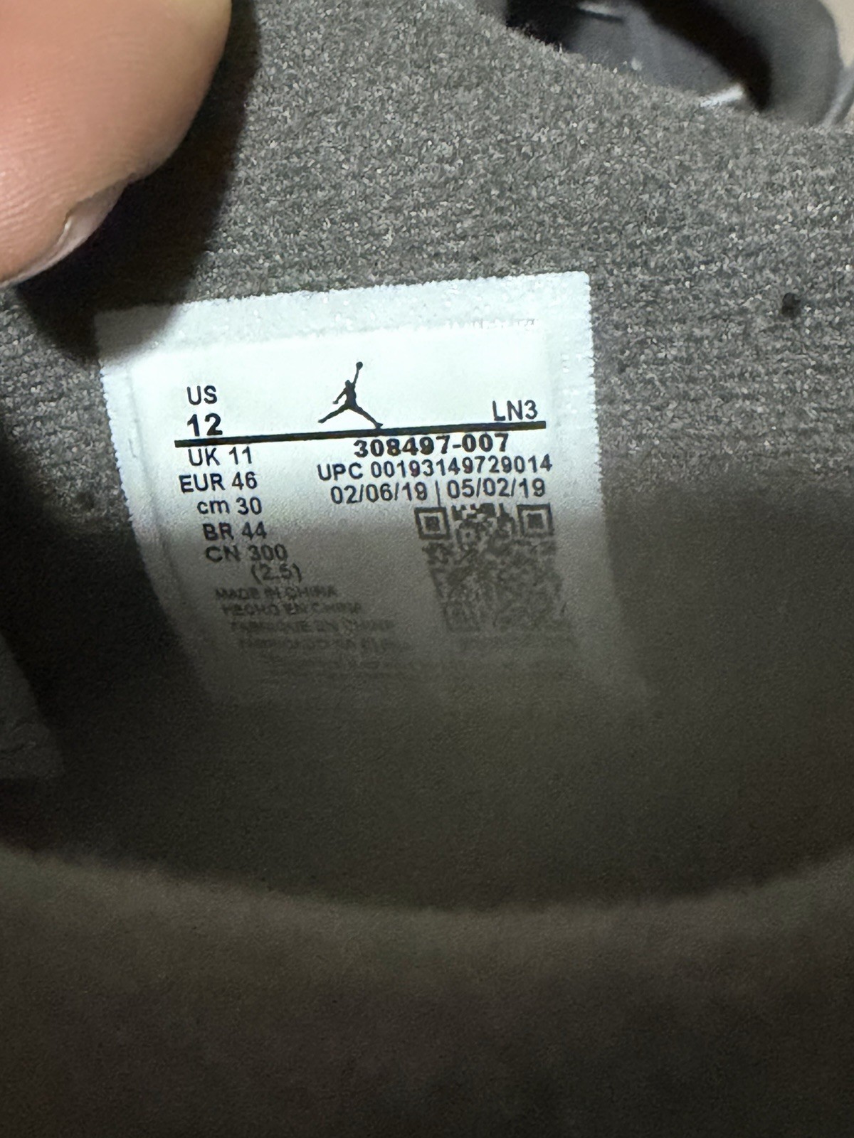 Jordan Air Jordan 4 Retro Low “Cool Grey” 2019 308497-007 Men’s Gray Sneaker
