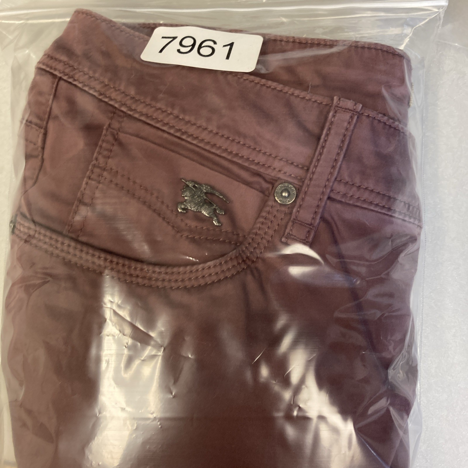 Burberry Brit Women’s Pink Cotton Blend Made in Sri Lanka Pants, Size 29