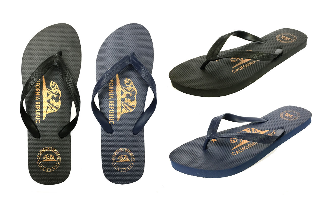 New MEN Boy’s Beach Sandals California Republic Flip Flop Beach Fun—363M
