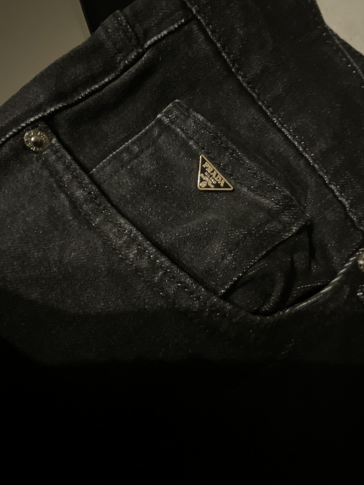 PRADA Five Pocket Denim Jeans Straight Leg Men’s Size 38 Made In Italy