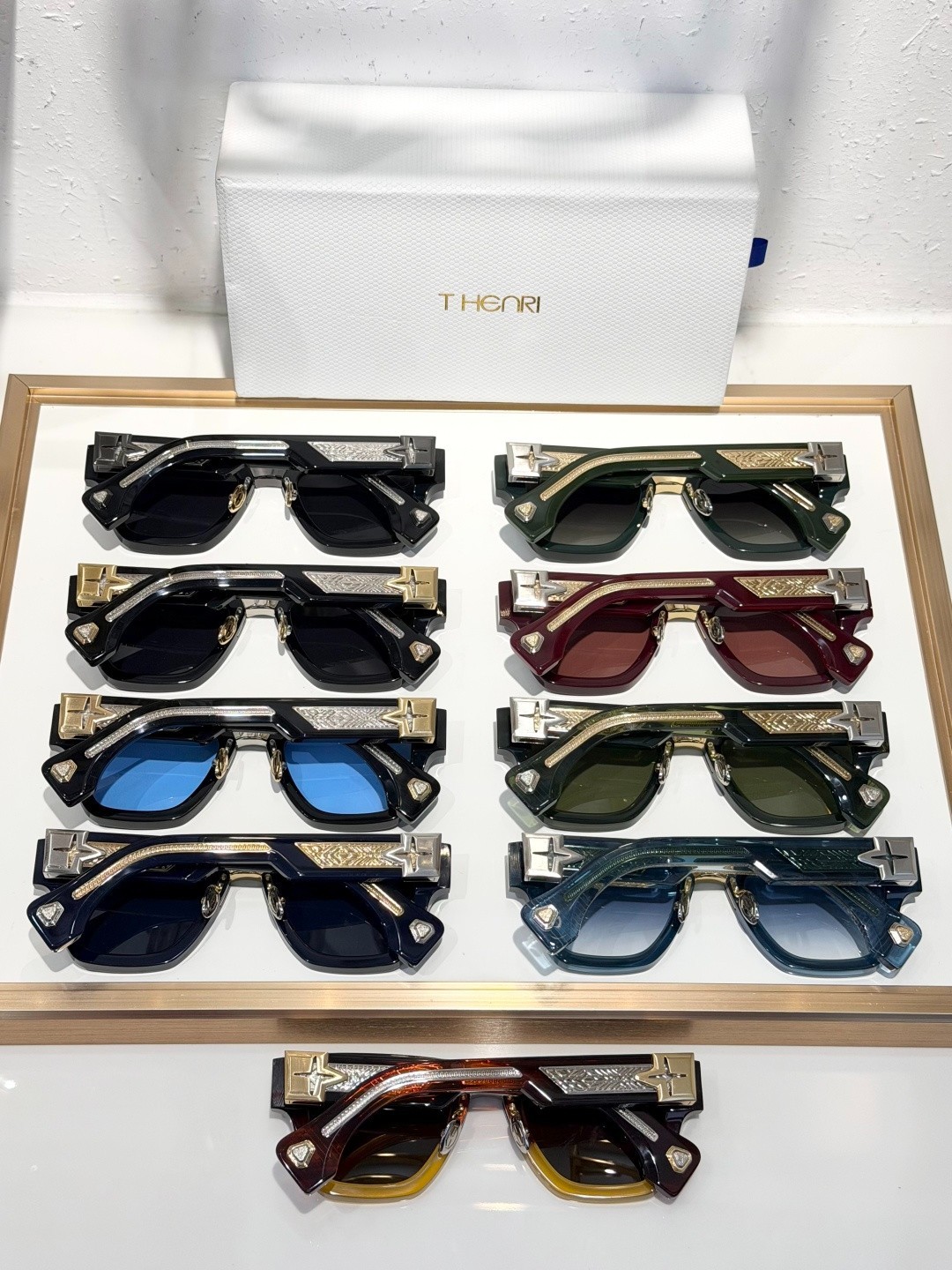 Luxury T-HENRI C02 Men Optical Frame Size 50-23-145 New
