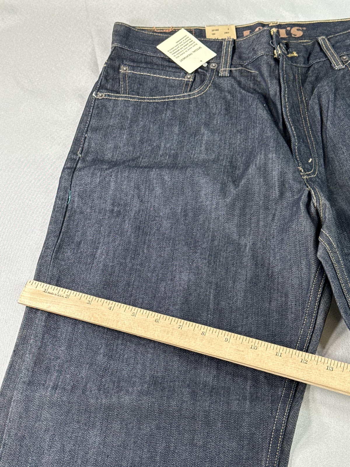 Levi’s 569 Straight Leg Dark Wash Denim Jeans W34 L30 100% Cotton New Tags Mid