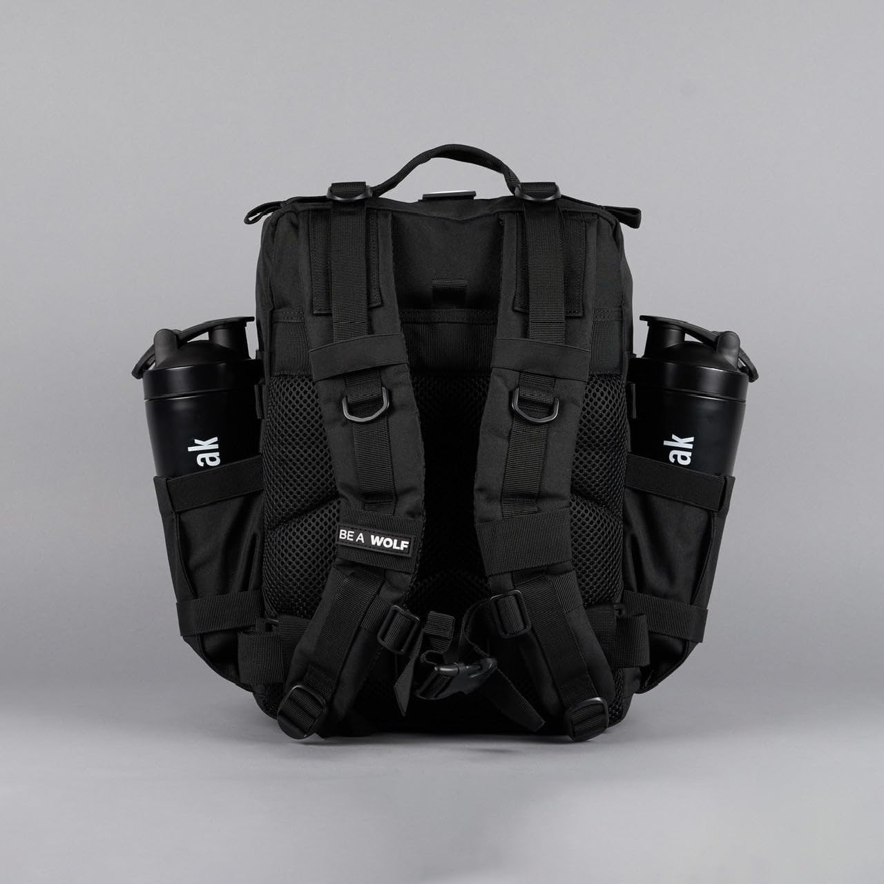 Tactical Gym Backpack, 25L, Waterproof Oxford, MOLLE Webbing, Laptop Pocket