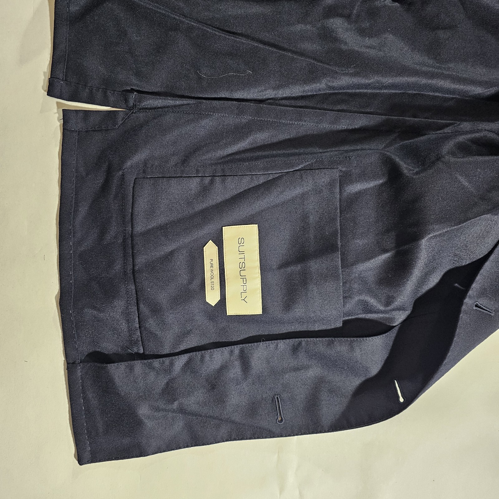 Suitsupply Navy Blue Walter HP Flannel Wool Field Jacket 48/M