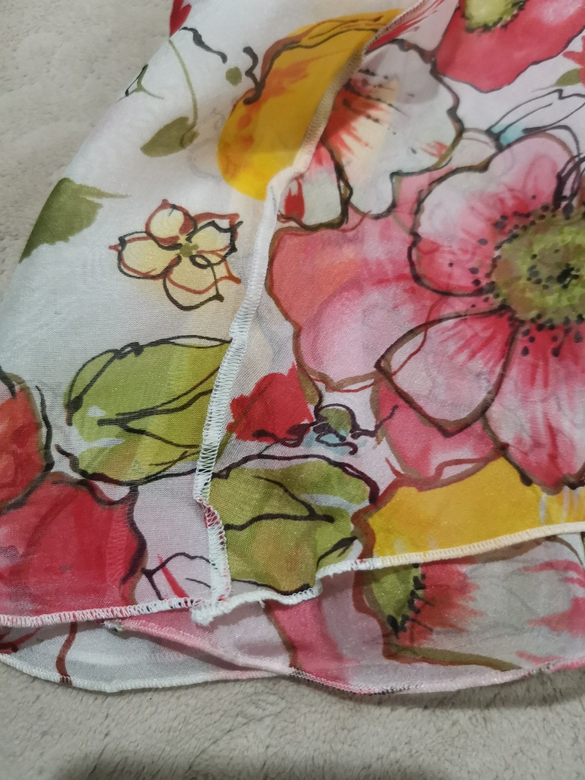 Valentino Dress Vintage Layered Sequins Embroidered Silk Chiffon Floral IT42