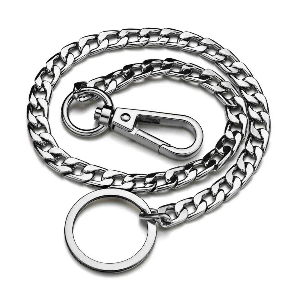 Heavy Duty Punk Wallet Chain 20″ Stainless Steel Jean Key Chain for Men Women