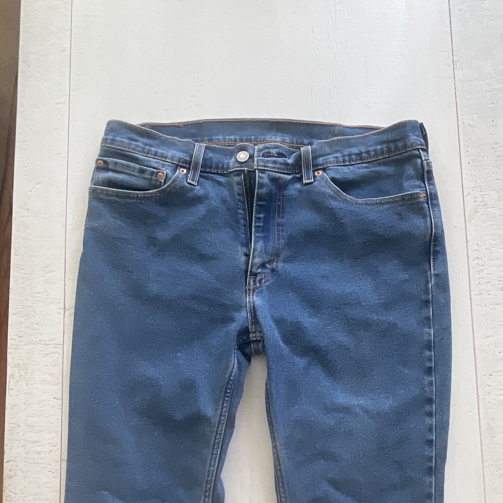 Levi’s 511 Men’s Blue Denim Jeans Slim Fit Cotton Medium Wash 5-Pocket