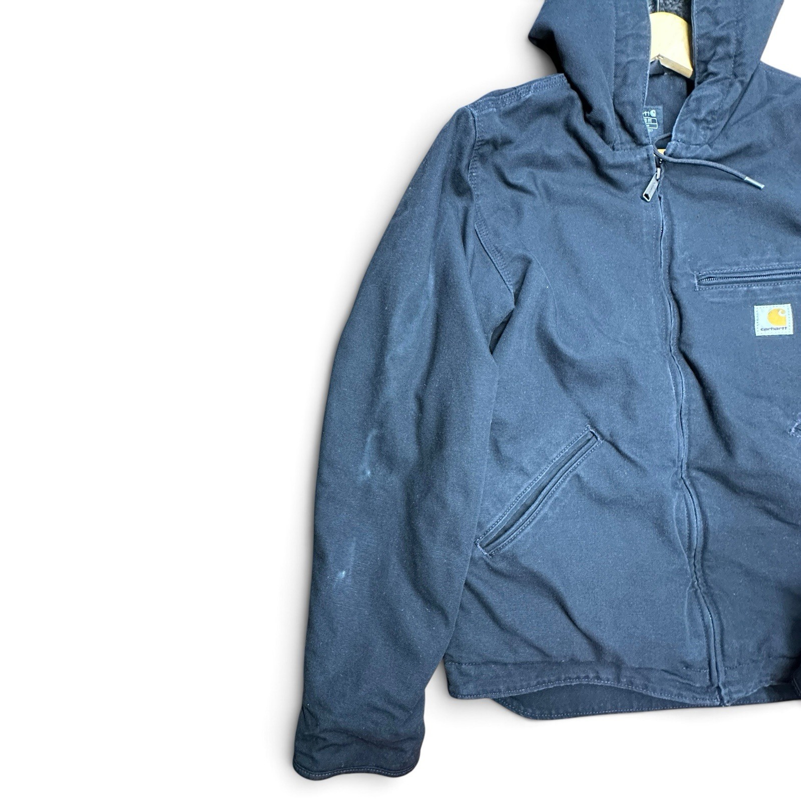 Carhartt 0J4392-M Relaxed Fit Washed Duck Sierra Sherpa-Lined Jacket Size Small