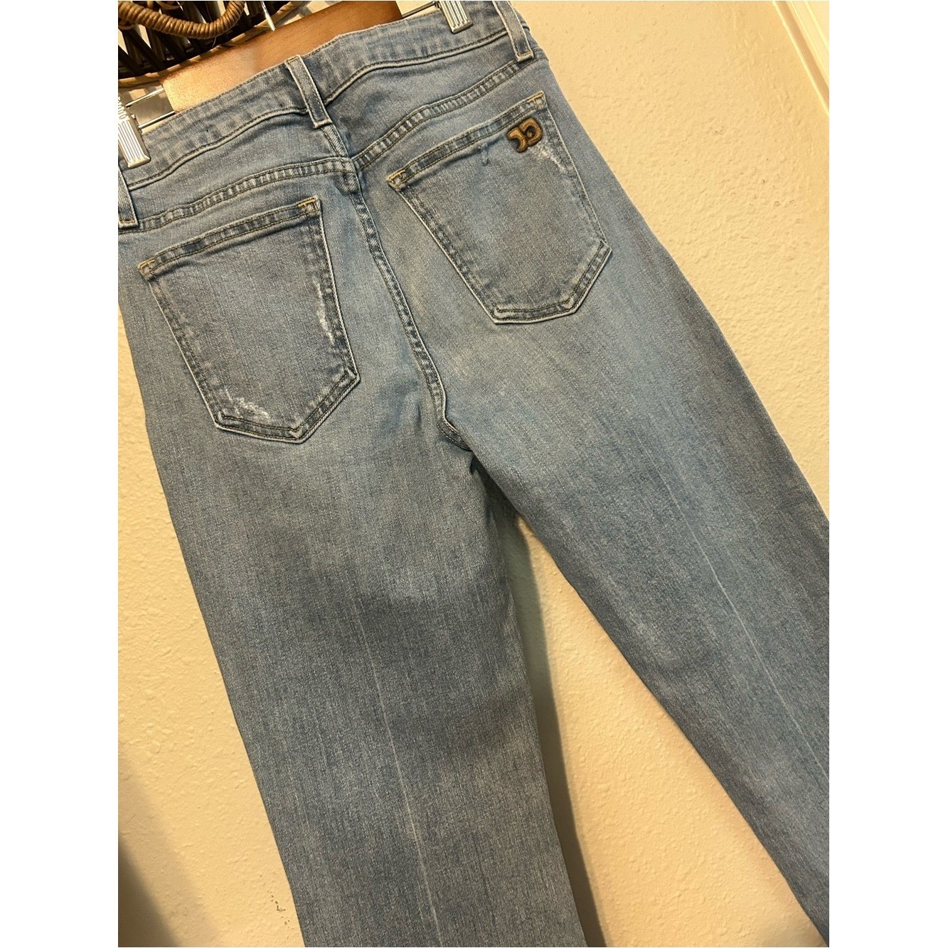 Joe’s Jeans Light Blue Wide Leg Raw Hem Jeans
