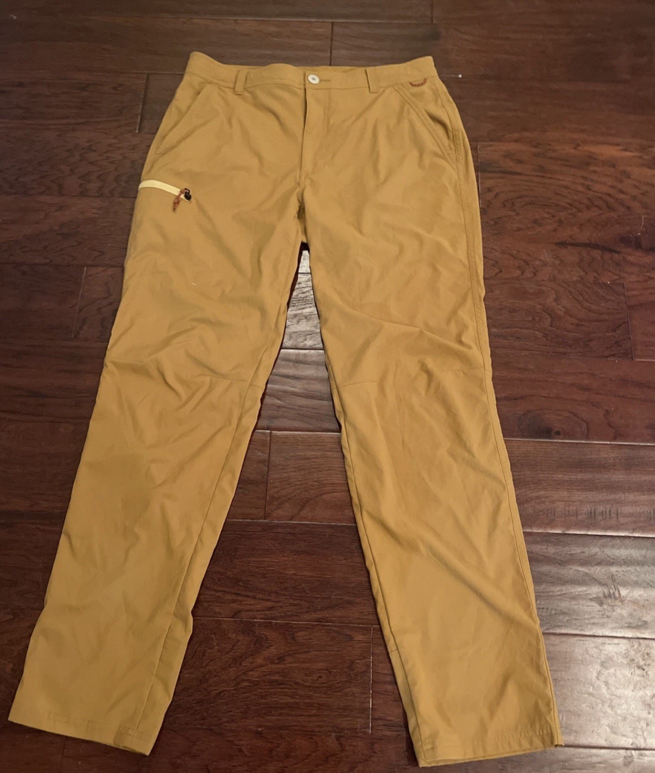 REI Co-op Men’s Trail Made Stretch Nylon Hiking Adventure Pants 34X32L Mustard
