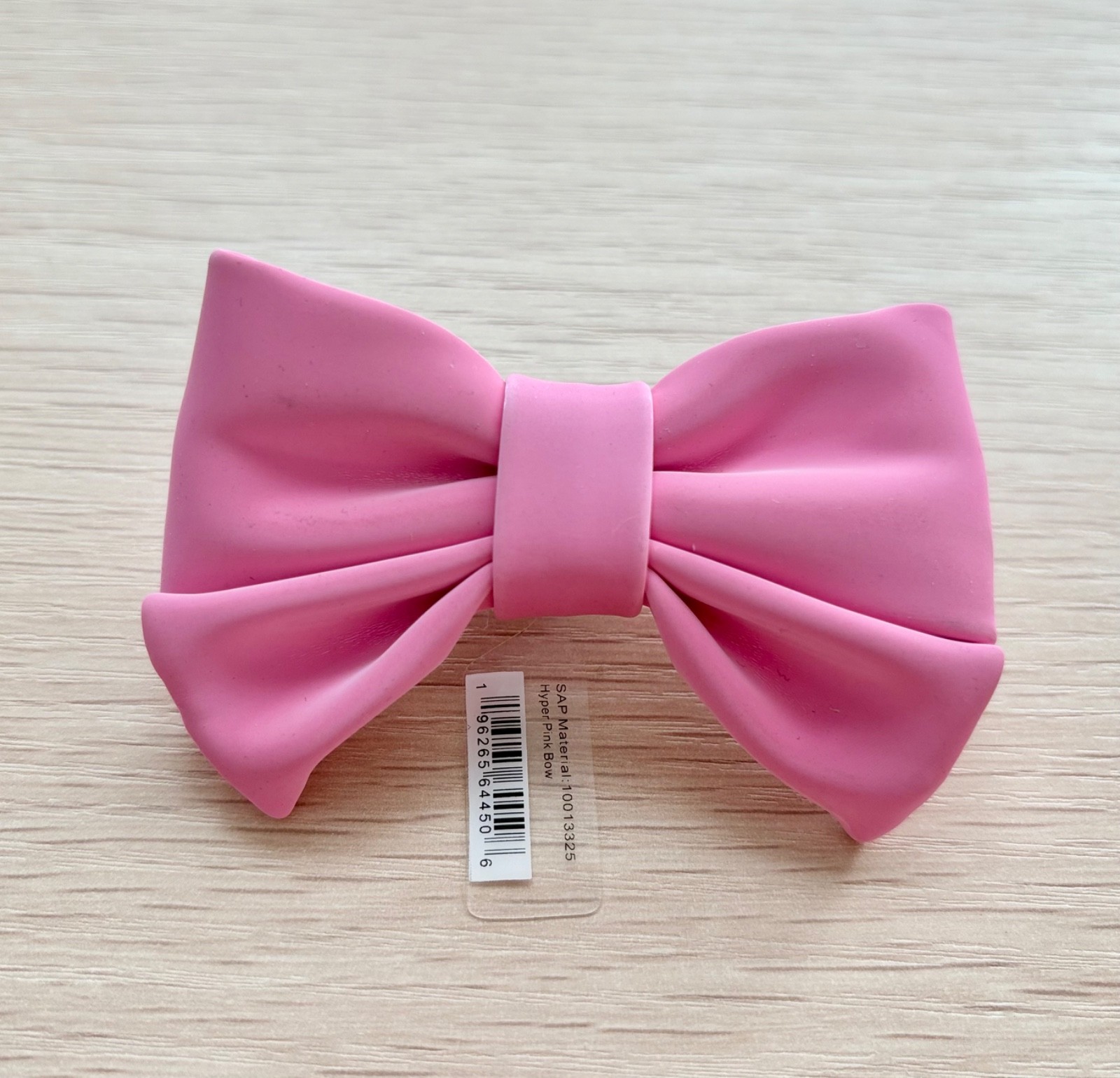 Crocs JIBBITZ™ Hyper Pink Bow 100% Authentic Super Rare SHOES CHARM New NWT