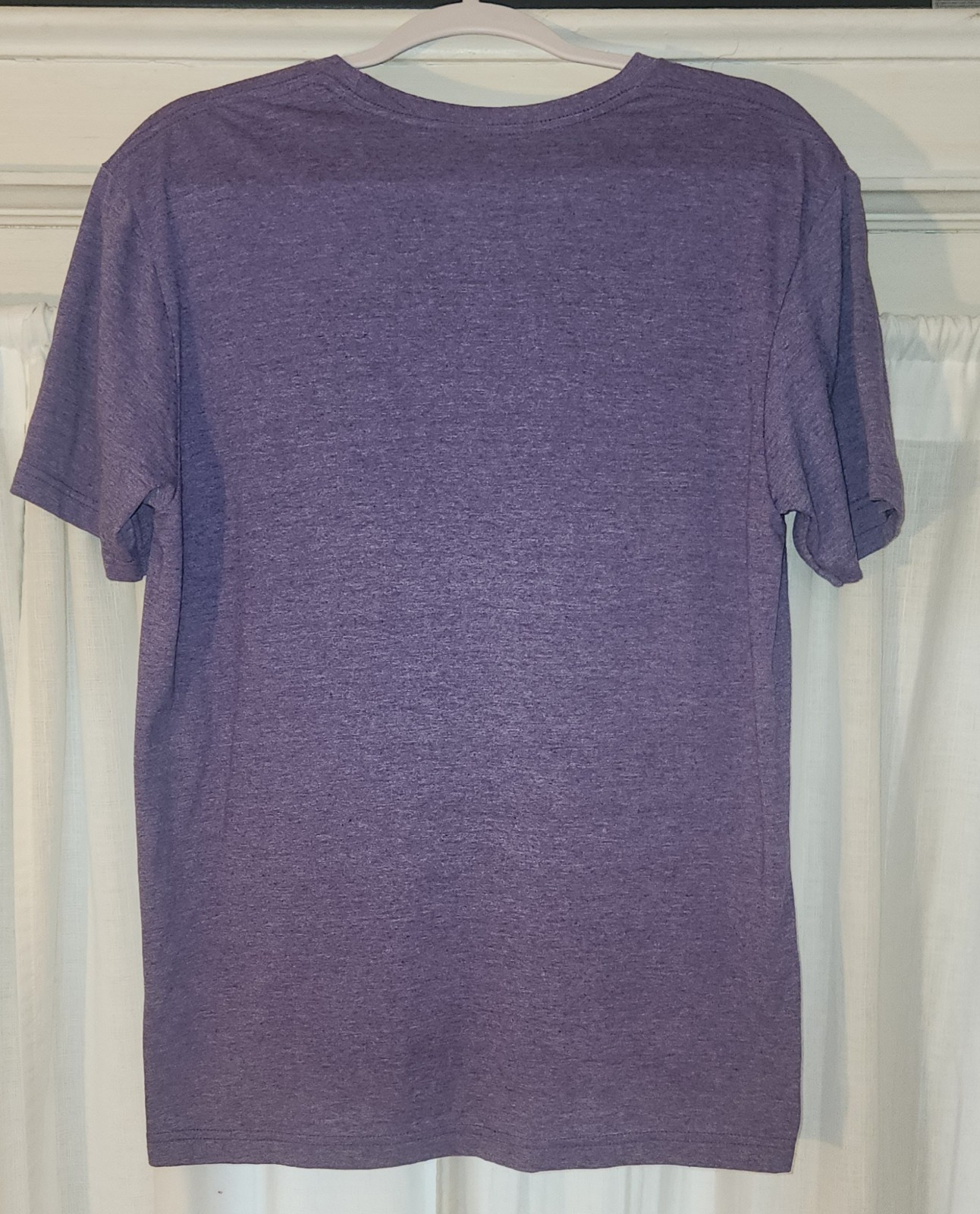 Gildan Softstyle Purple Size M Regular Crew Neck Short Sleeve Cotton Tee Heart