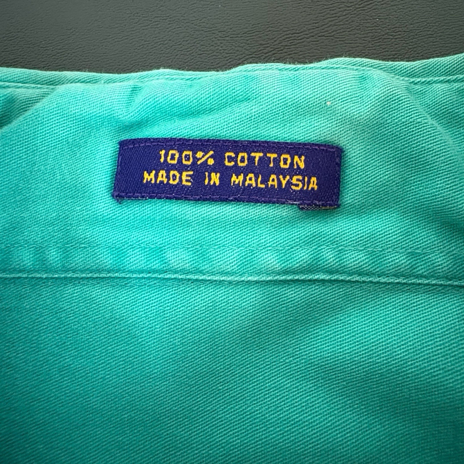 Vtg Norsport Men XXL Tall Teal Shirt Sailboat Retro Preppy Logo Embroidered (813