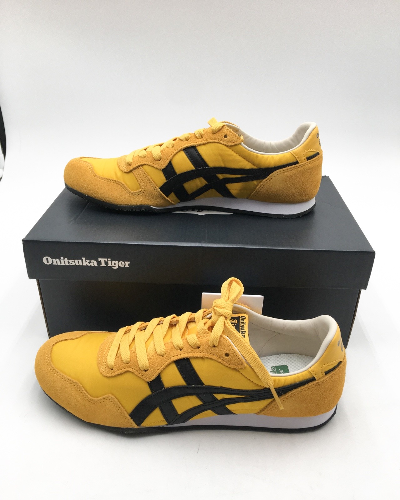 【NEW】Onitsuka Tiger SERRANO Yellow/Black Daily Sneaker (US 7.5) From US