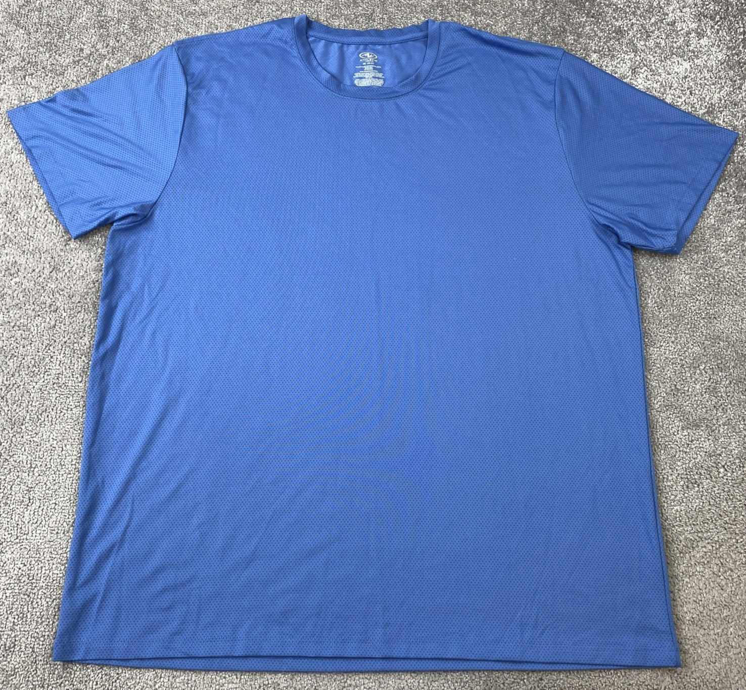 Athletic Works Mesh Athletic Knit Shirt Men’s 2XL Blue Quick Dry Active Casual
