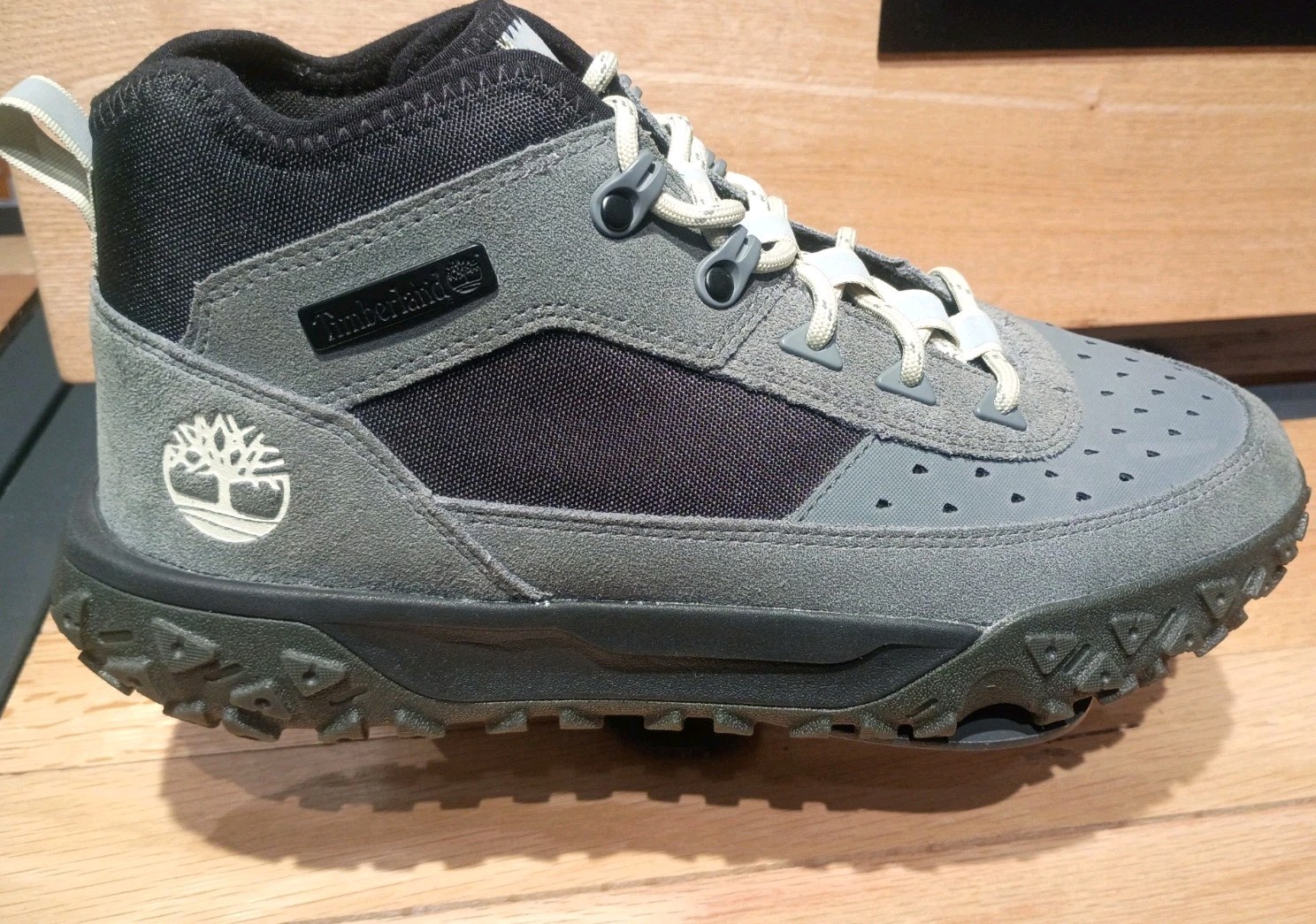 New 2026 Timberland Mens Greenstride Motion 6 Trail Shoe Med Gray Black 12 NWB