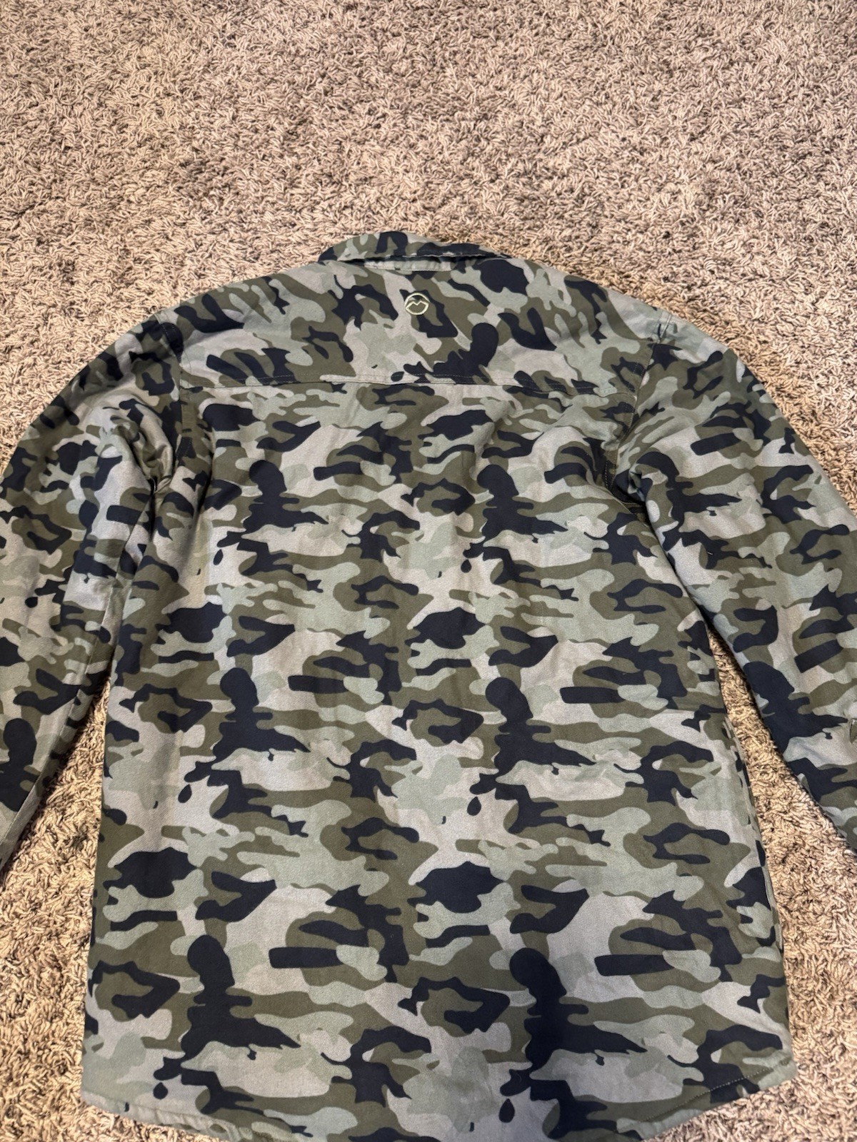 Magellan Classic Fit Camo Jacket (Size Small Men) Wool Lining Snap Button Front