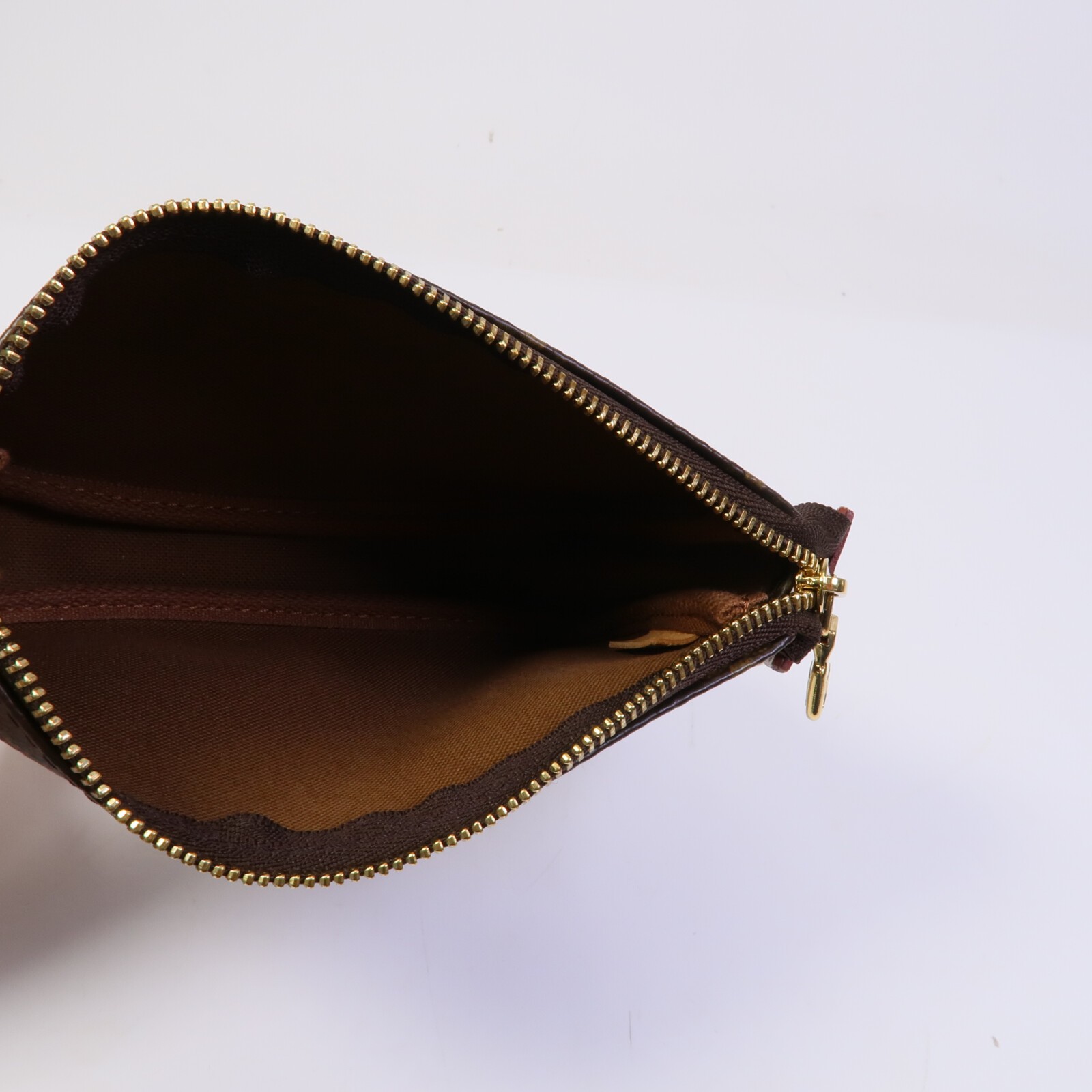 LOUIS VUITTON LV GHW Mini Pochette Accessoires Handbag M58009 Monogram Brown