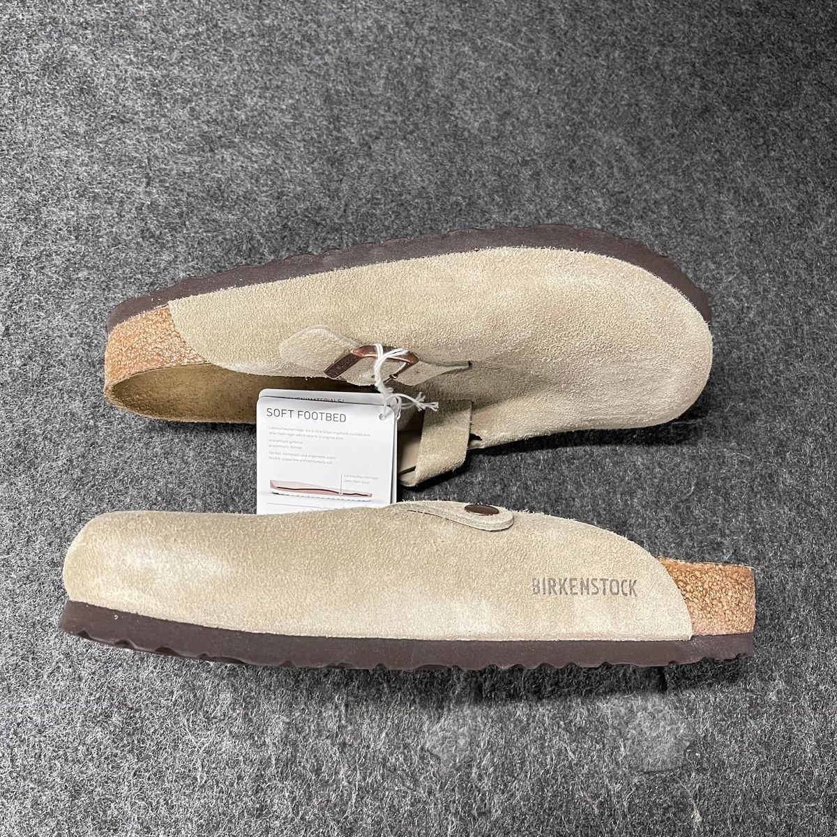 BIRKENSTOCK Boston Soft Footbed Suede Leather Clogs Unisex Size M5/W7