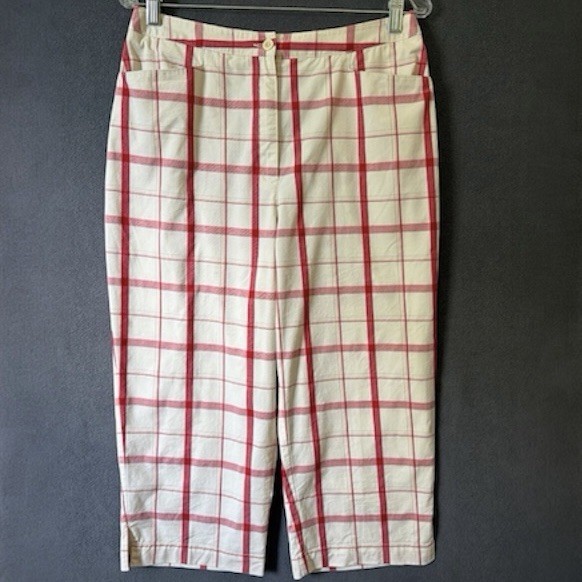 VTG Liz Sport Women’s Capris 12M Pedal Pusher Flood Timeless Vacay Resort Light