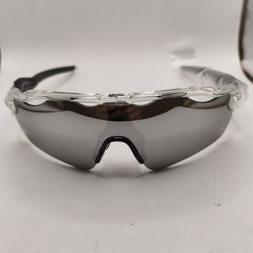 Hot Oakley OO9208 Radar EV Path Sunglasses Clear Gray Frame Prizm Mirrored Lens