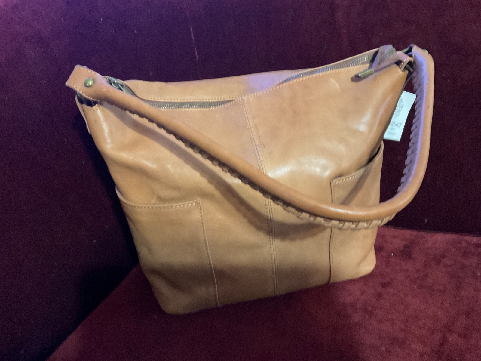Medici Leather Shoulder Saddle Bag Made In Italy