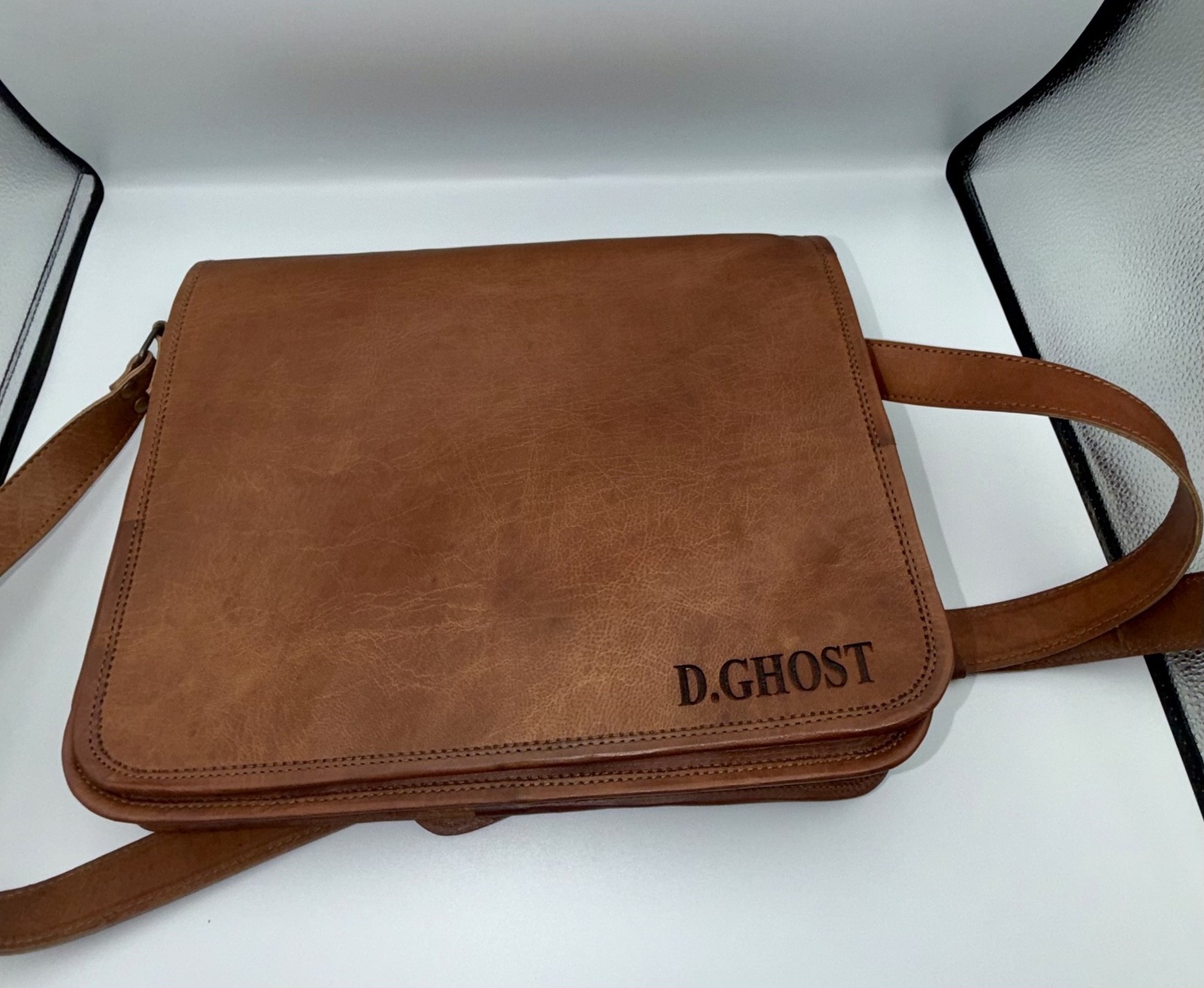 Men’s Genuine Leather Laptop Messenger Bag Briefcase Satchel Vintage Handmade