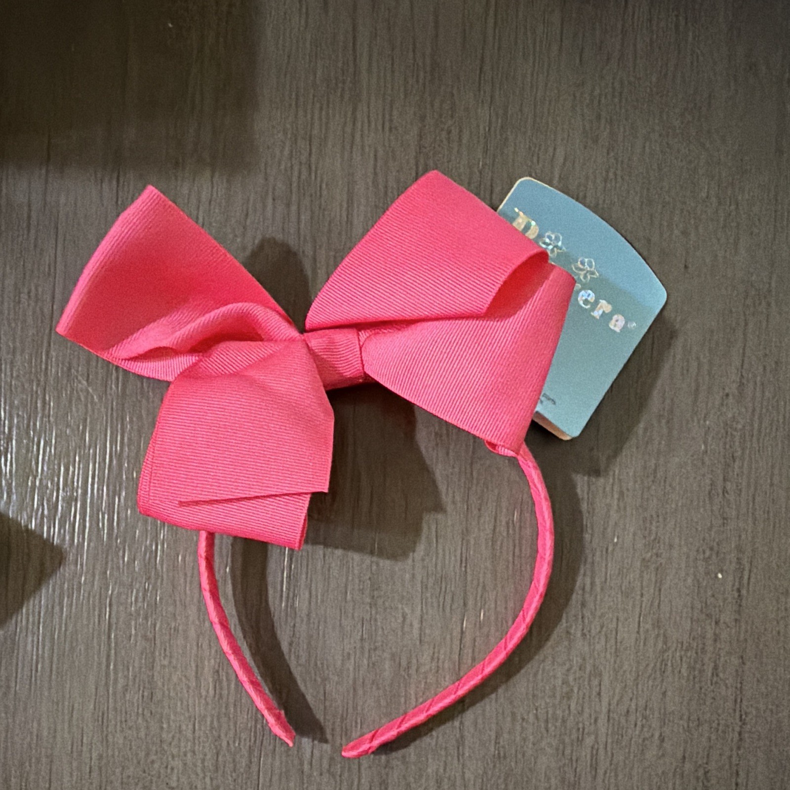 Riviera Pink Solid Fabric Bow Headband Hair Accessory for Women
