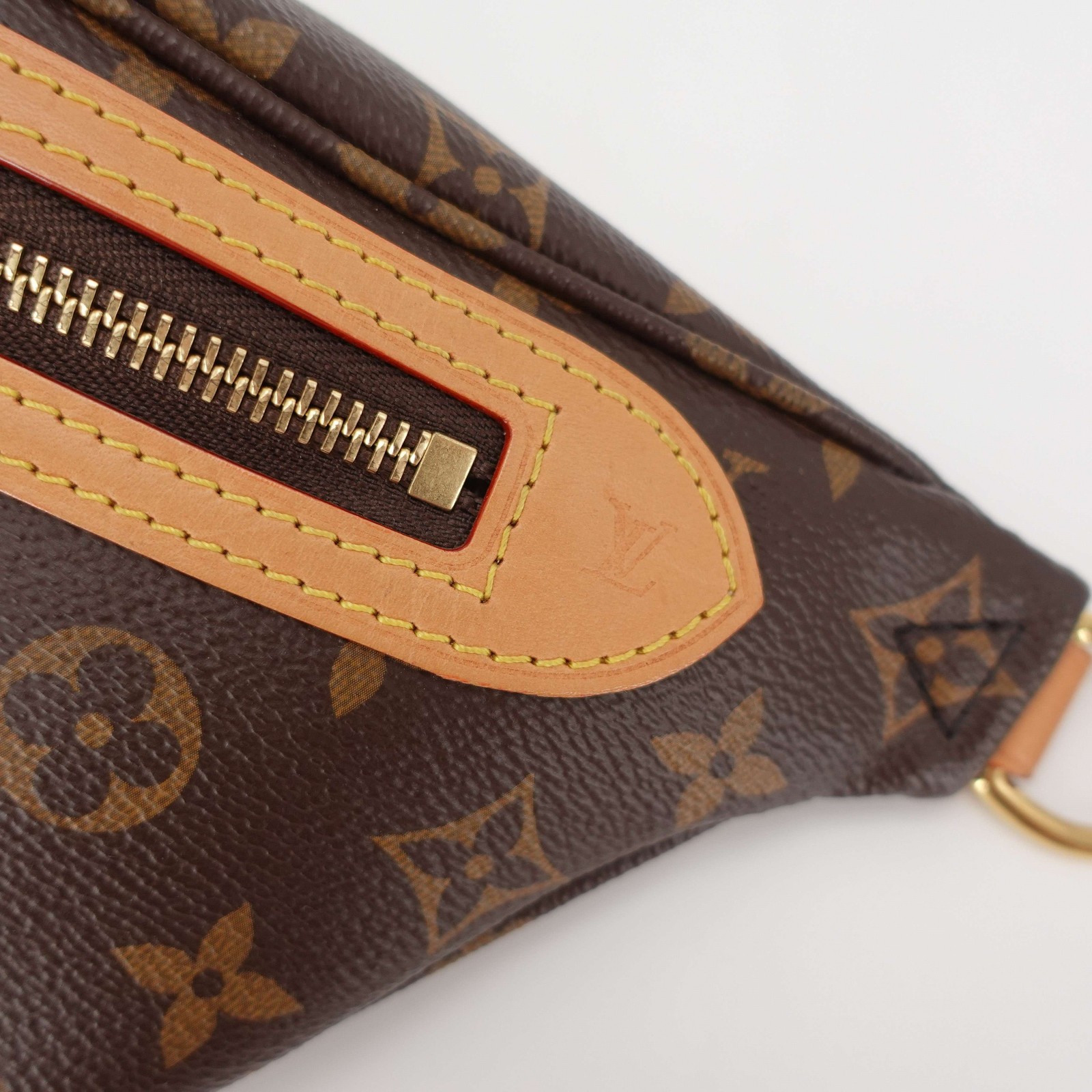 Louis Vuitton High Rise Brown Monogram Canvas Bumbag Waist Shoulder Belt Bag