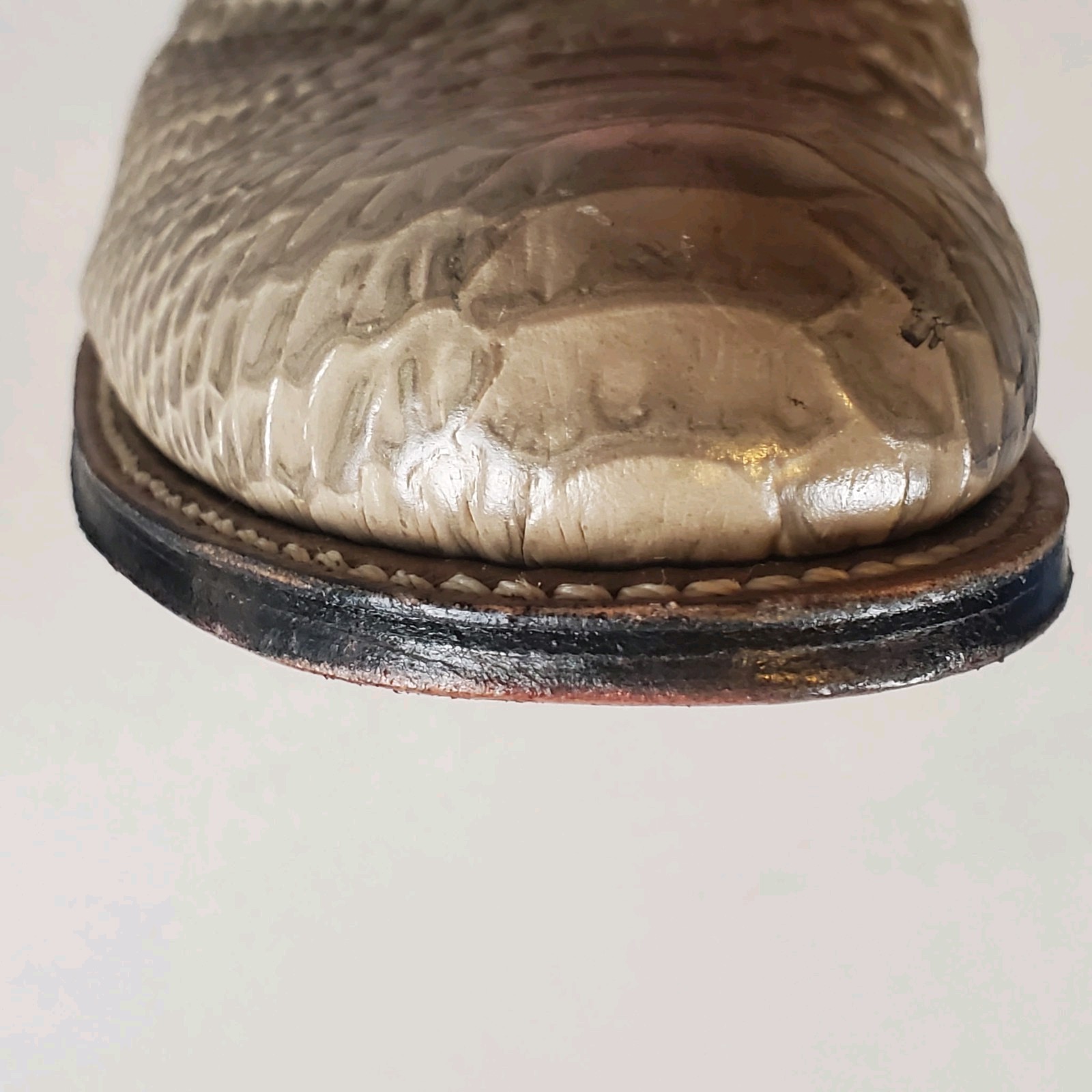 Stacy Adams Men’s Madison Gray Anaconda Leather Snakeskin Print Oxford Size 12 D