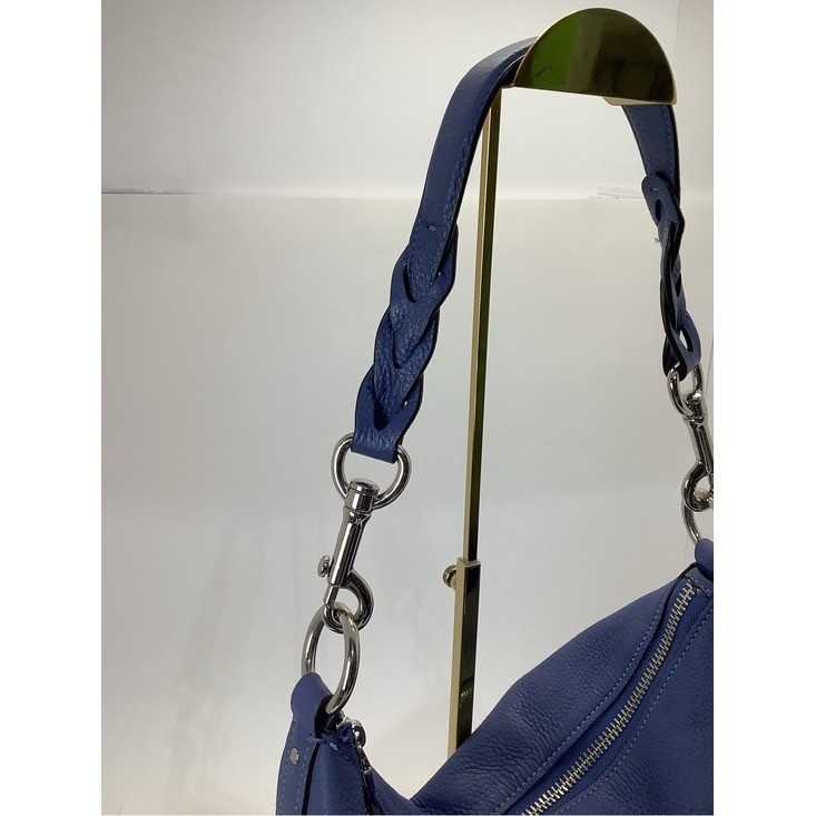 Coach Abby Duffle Pebbled Leather Braided-Handle Hobo Shoulder Bag